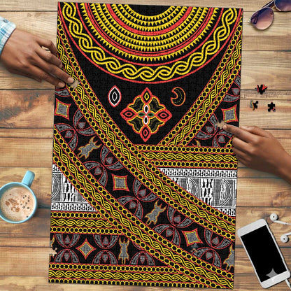 Cameroon Bamenda Toghu Inspired Puzzle Classic Motifs