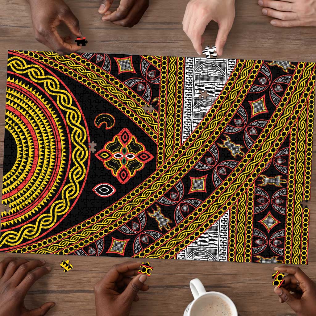 Cameroon Bamenda Toghu Inspired Puzzle Classic Motifs