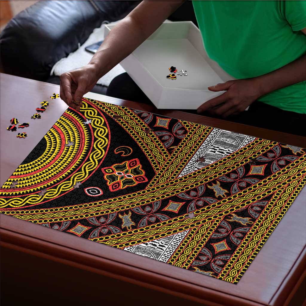 Cameroon Bamenda Toghu Inspired Puzzle Classic Motifs