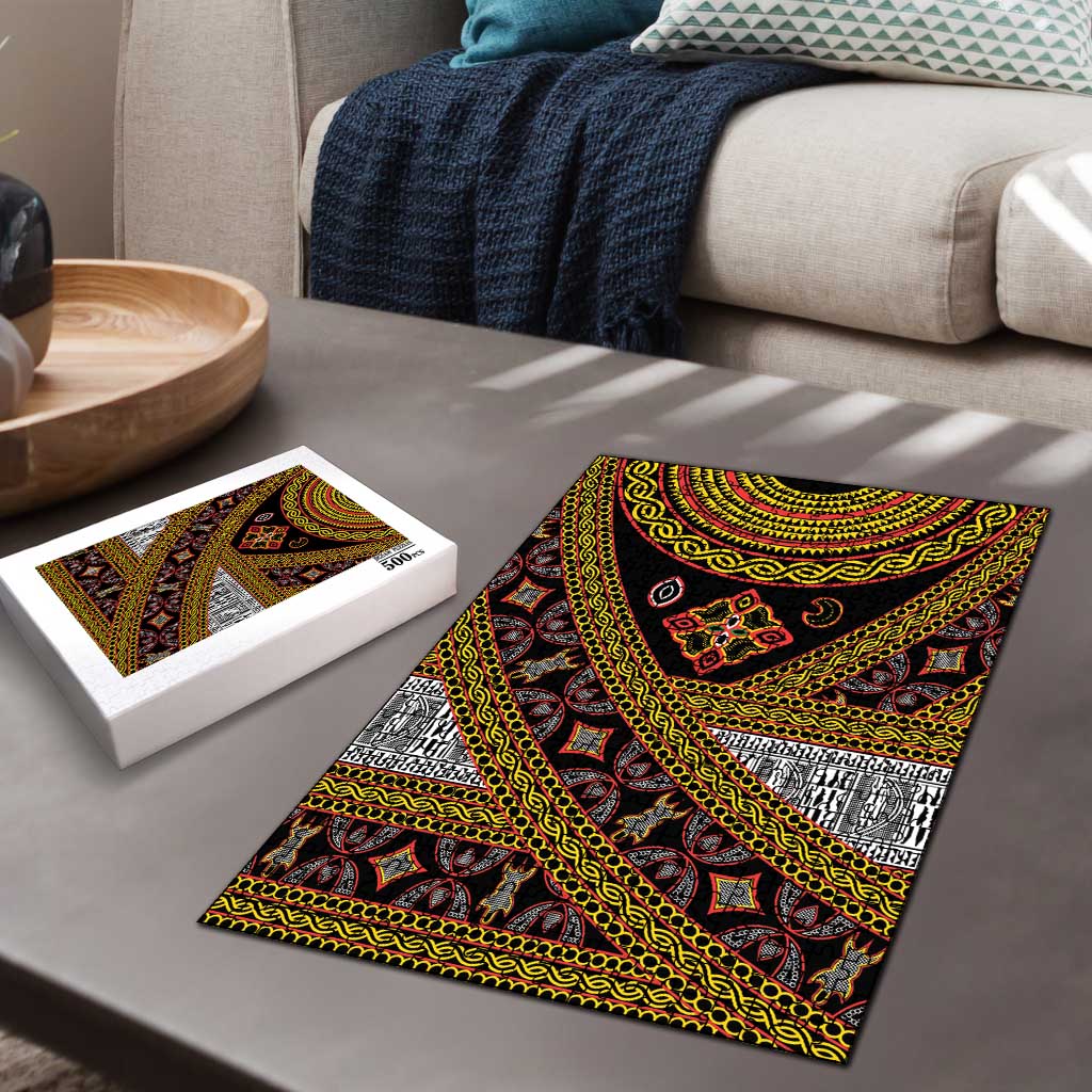 Cameroon Bamenda Toghu Inspired Puzzle Classic Motifs