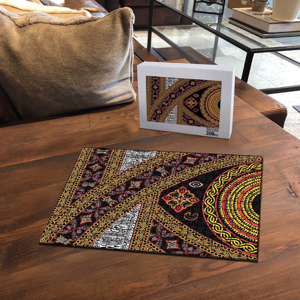 Cameroon Bamenda Toghu Inspired Puzzle Classic Motifs