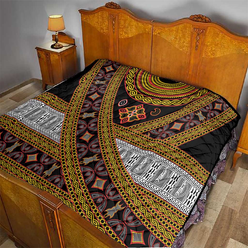 Cameroon Bamenda Toghu Inspired Quilt Classic Motifs