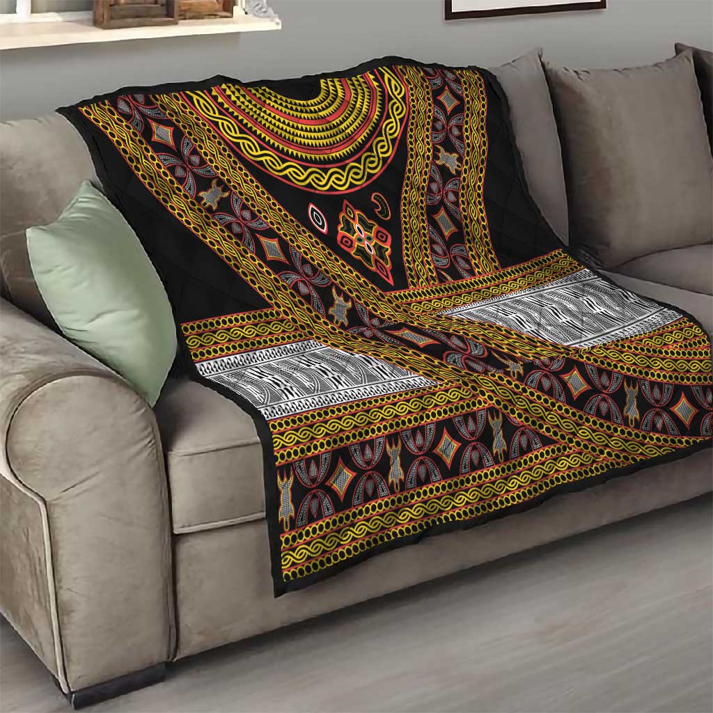 Cameroon Bamenda Toghu Inspired Quilt Classic Motifs