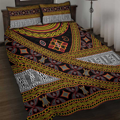 Cameroon Bamenda Toghu Inspired Quilt Bed Set Classic Motifs