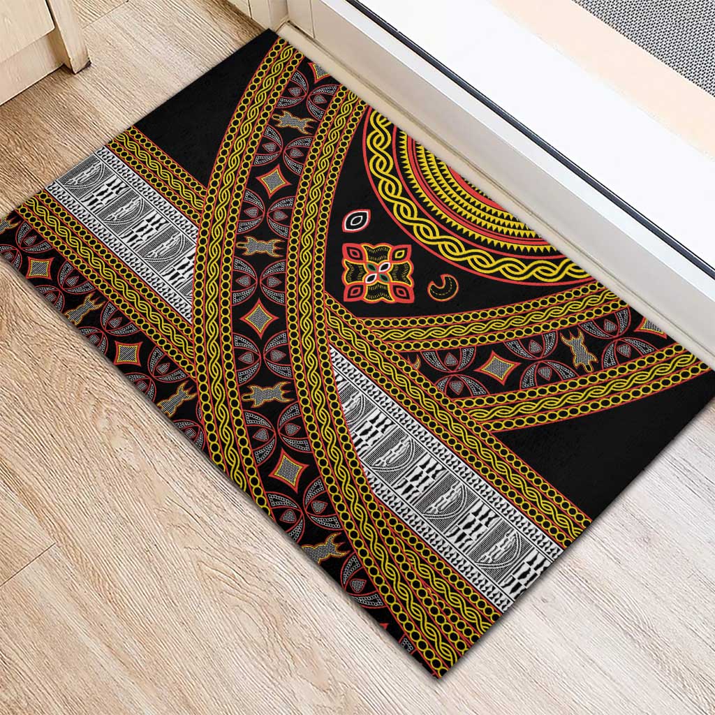Cameroon Bamenda Toghu Inspired Rubber Doormat Classic Motifs