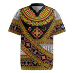 Cameroon Bamenda Toghu Inspired Rugby Jersey Classic Motifs