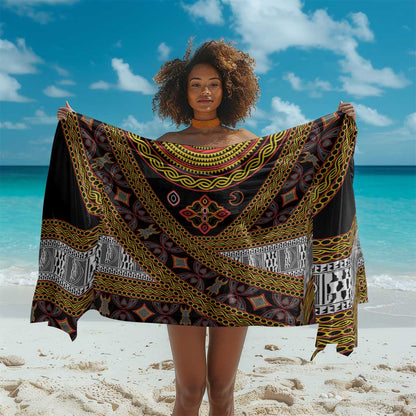 Cameroon Bamenda Toghu Inspired Sarong Classic Motifs
