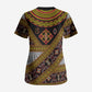 Cameroon Bamenda Toghu Inspired Scrub Top Classic Motifs