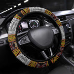 Cameroon Bamenda Toghu Inspired Steering Wheel Cover Classic Motifs