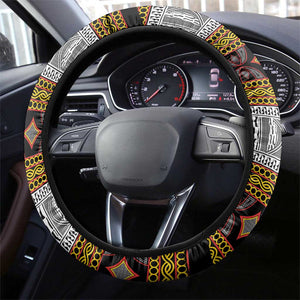 Cameroon Bamenda Toghu Inspired Steering Wheel Cover Classic Motifs
