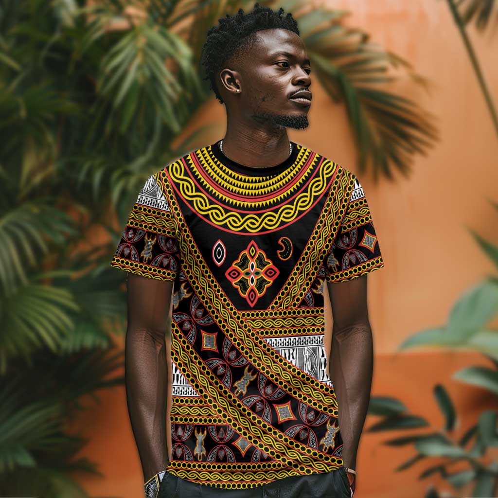 Cameroon Bamenda Toghu Inspired T shirt Classic Motifs