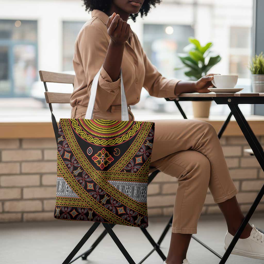 Cameroon Bamenda Toghu Inspired Tote Bag Classic Motifs