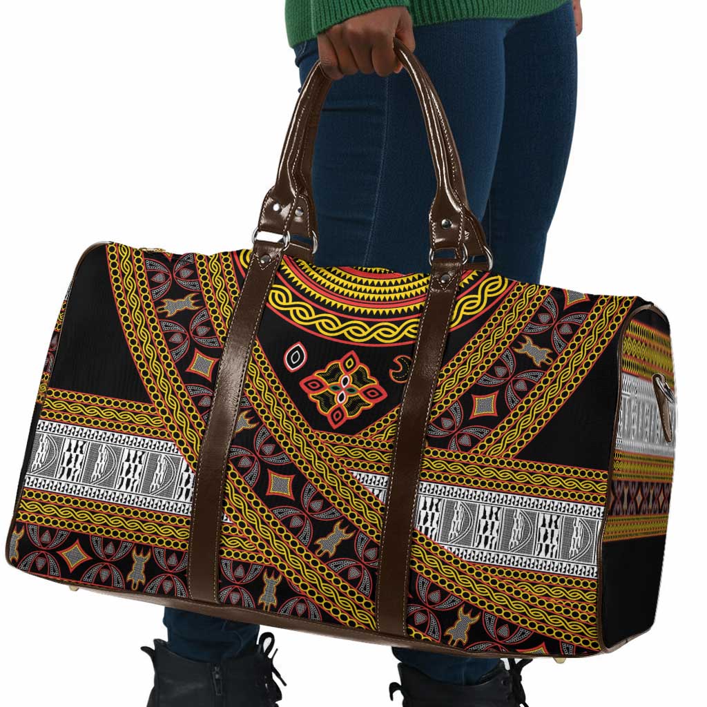 Cameroon Bamenda Toghu Inspired Travel Bag Classic Motifs