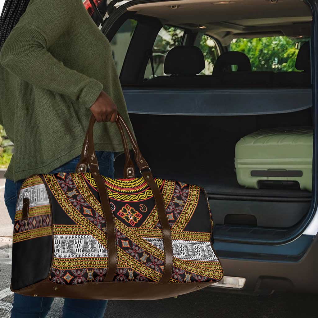 Cameroon Bamenda Toghu Inspired Travel Bag Classic Motifs