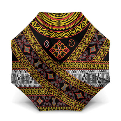 Cameroon Bamenda Toghu Inspired Umbrella Classic Motifs
