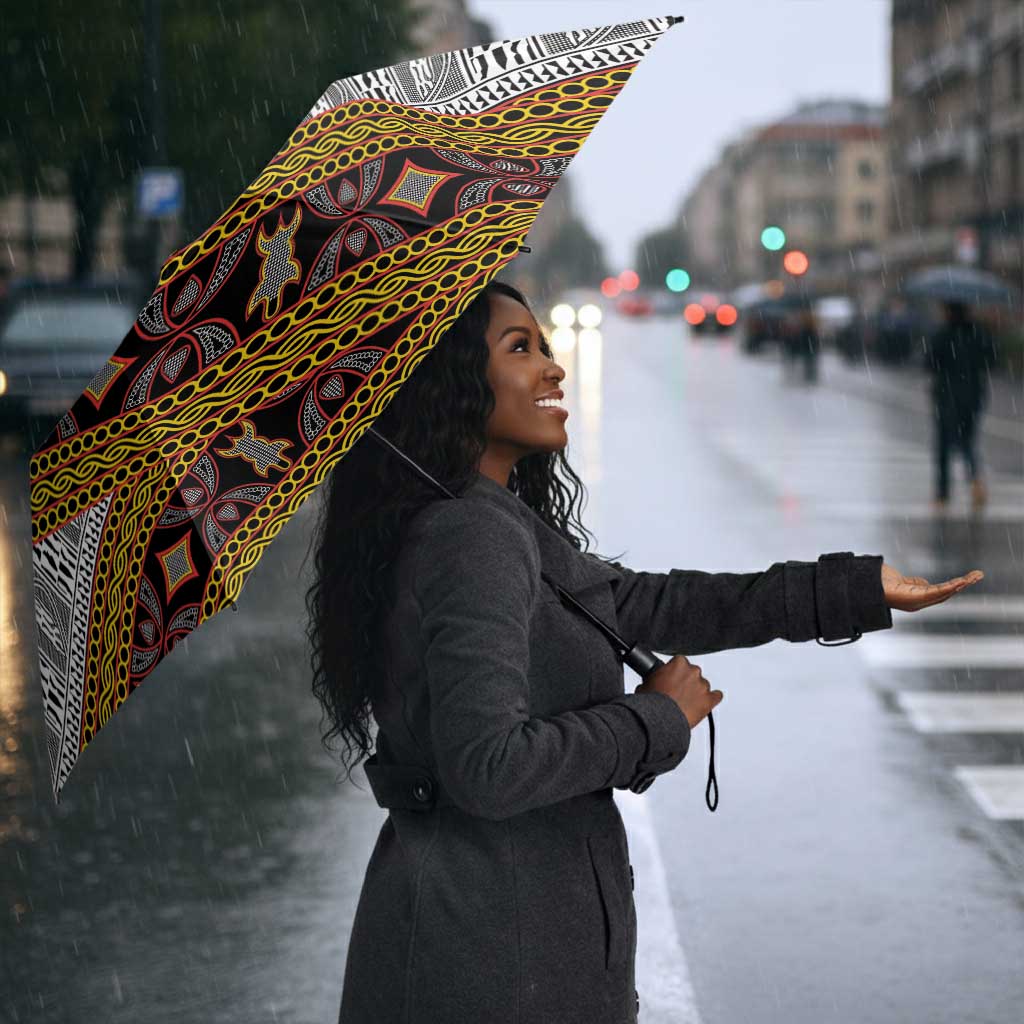 Cameroon Bamenda Toghu Inspired Umbrella Classic Motifs
