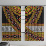 Cameroon Bamenda Toghu Inspired Window Curtain Classic Motifs
