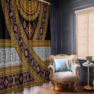 Cameroon Bamenda Toghu Inspired Window Curtain Classic Motifs