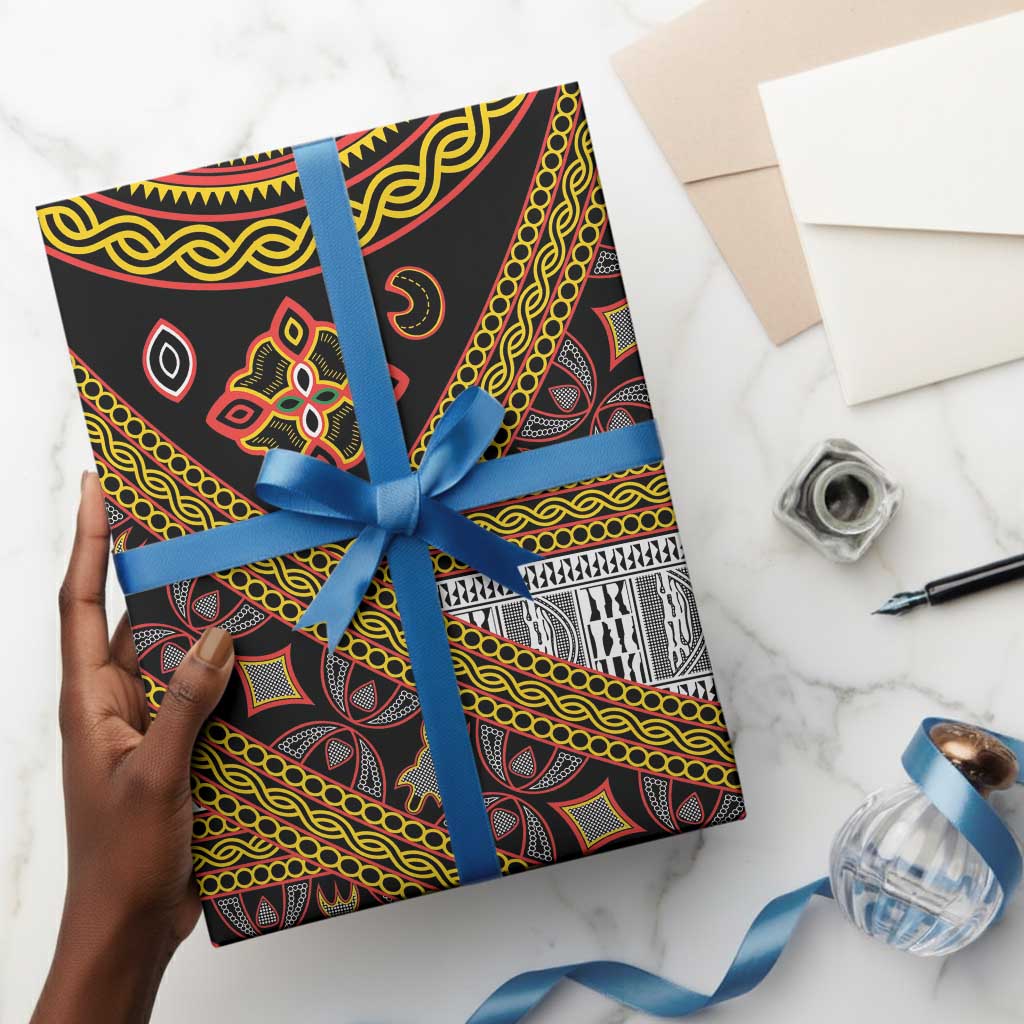 Cameroon Bamenda Toghu Inspired Wrapping Paper Classic Motifs
