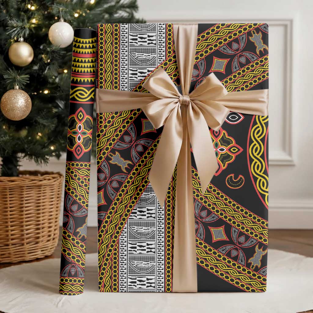 Cameroon Bamenda Toghu Inspired Wrapping Paper Classic Motifs