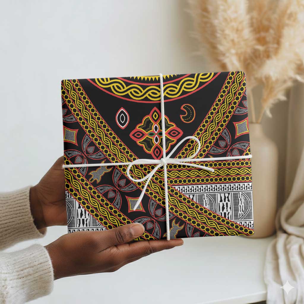 Cameroon Bamenda Toghu Inspired Wrapping Paper Classic Motifs