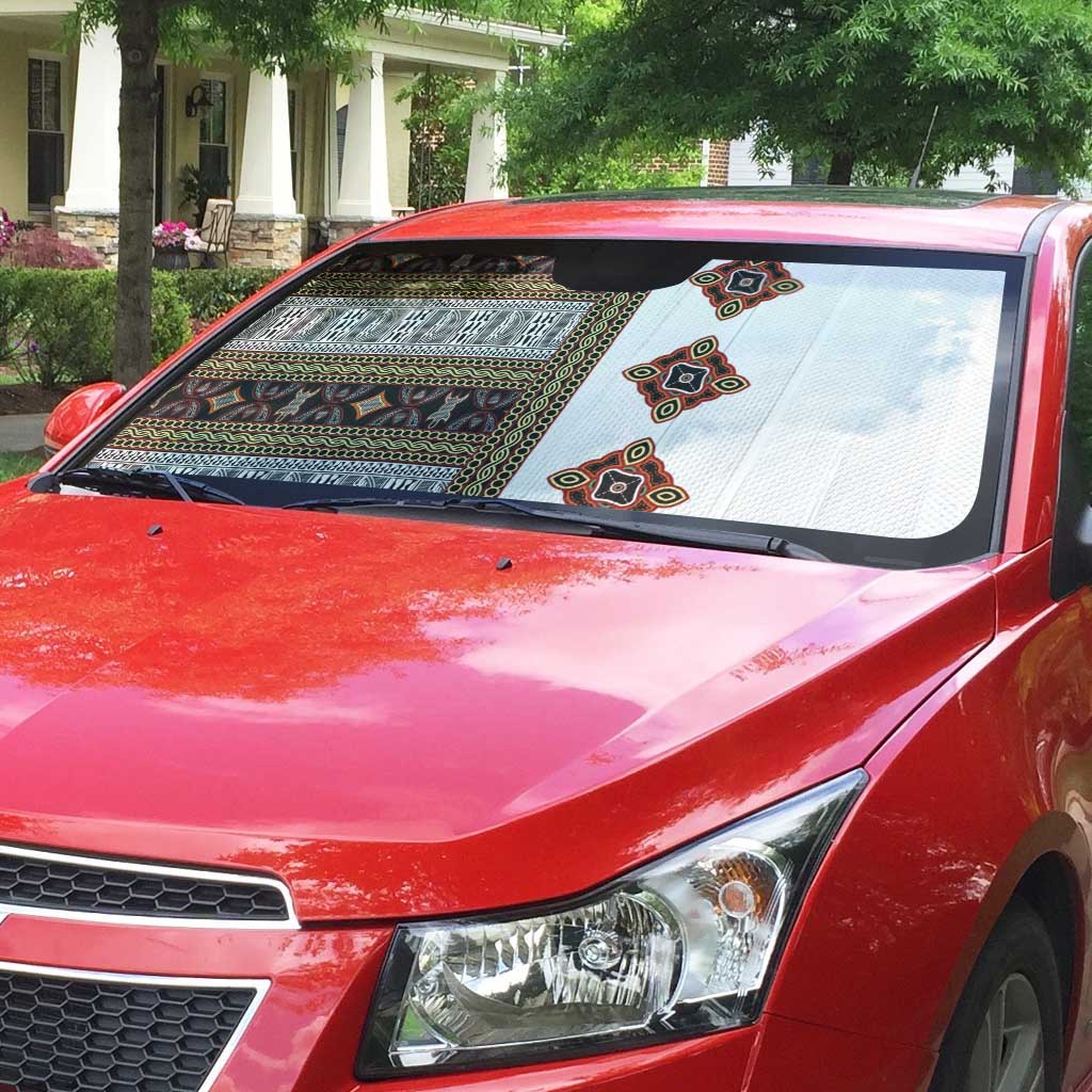 Cameroon Ndop Atoghu Inspired Auto Sun Shade