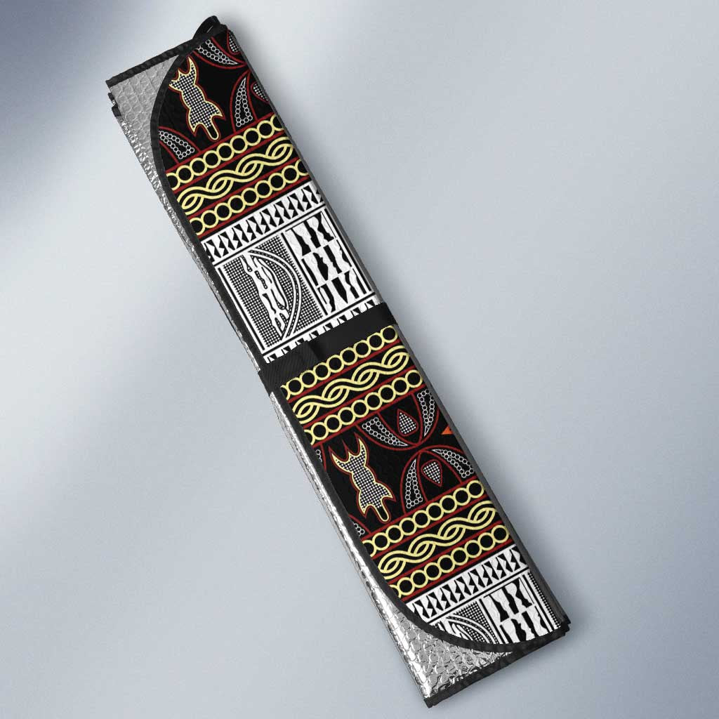 Cameroon Ndop Atoghu Inspired Auto Sun Shade