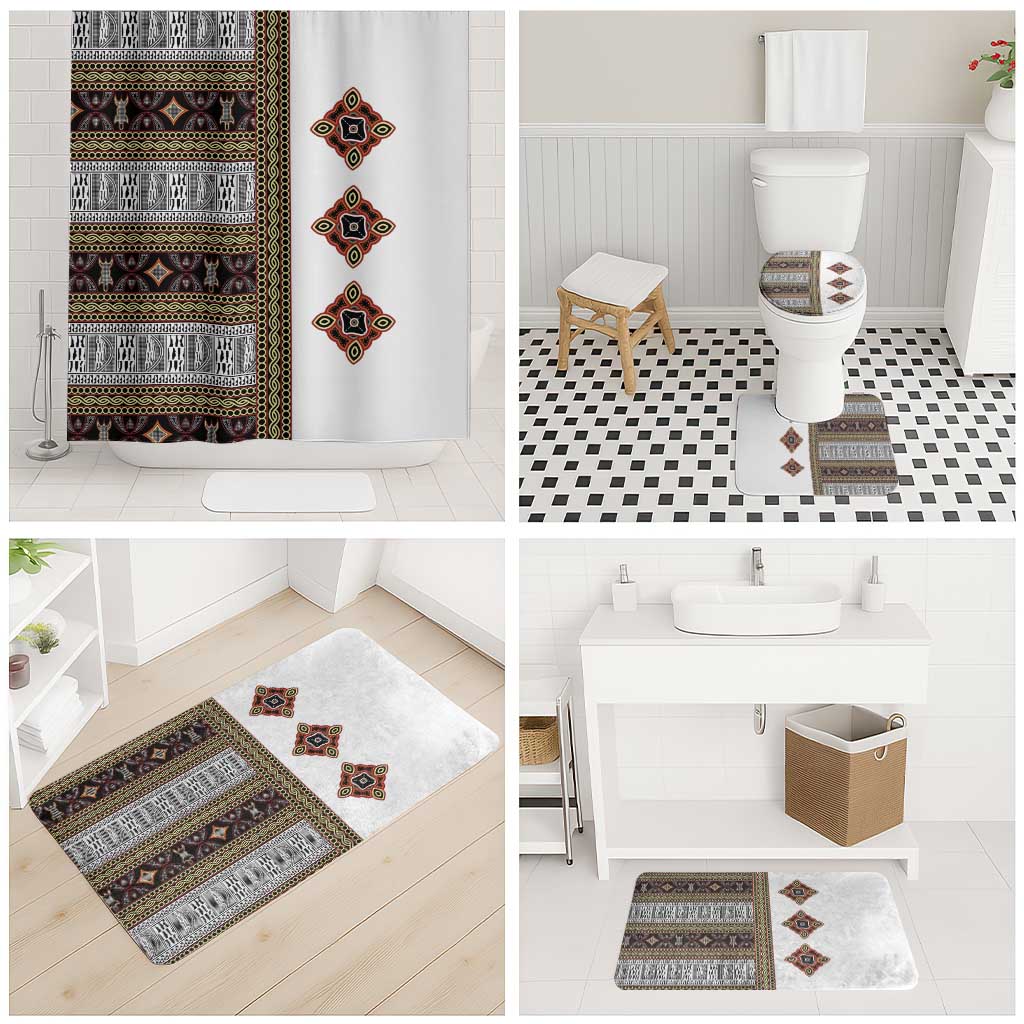 Cameroon Ndop Atoghu Inspired Bathroom Set