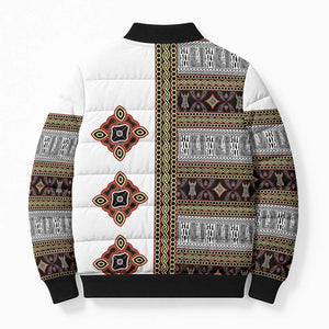 Cameroon Ndop Atoghu Inspired Bomber Puffer Jacket