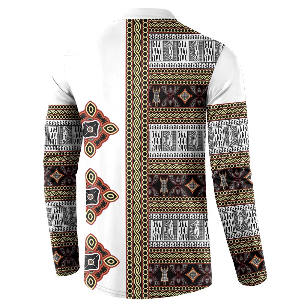Cameroon Ndop Atoghu Inspired Button Sweatshirt