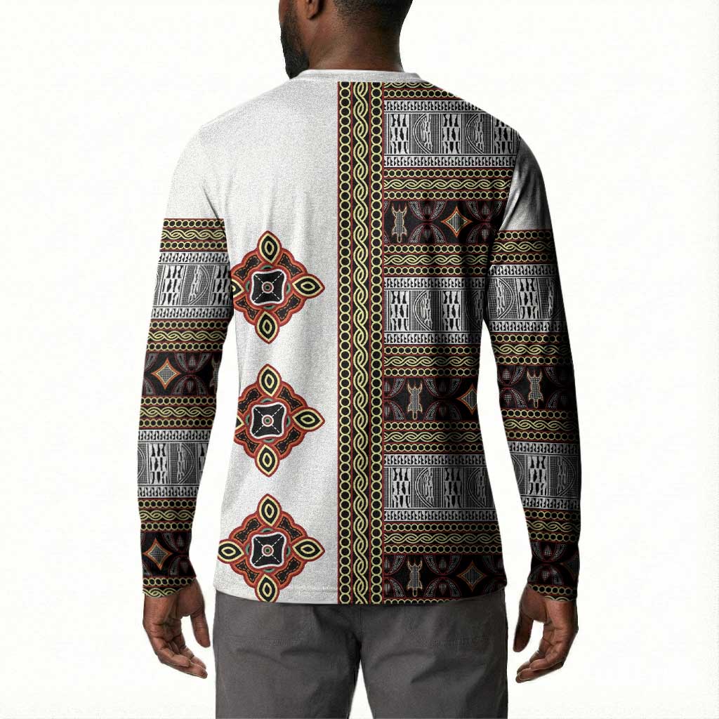 Cameroon Ndop Atoghu Inspired Button Sweatshirt