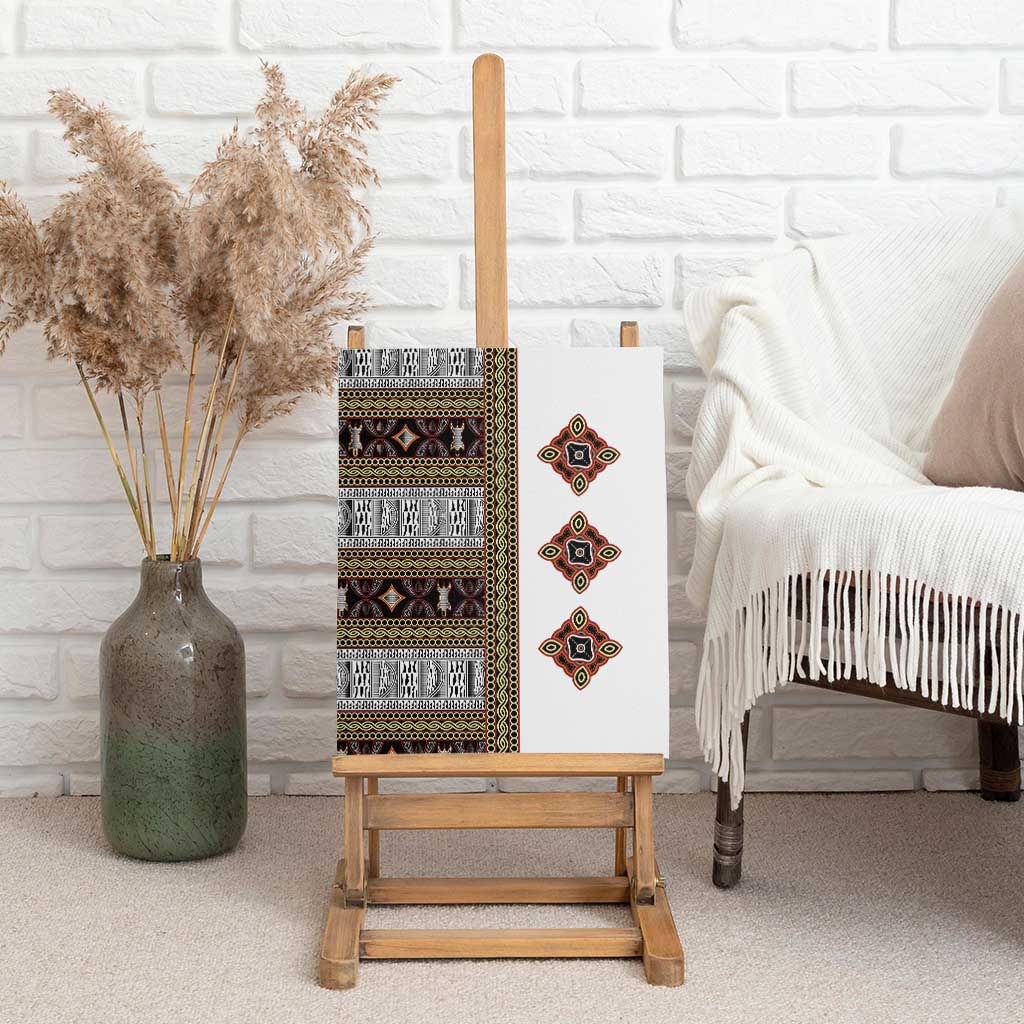 Cameroon Ndop Atoghu Inspired Canvas Wall Art