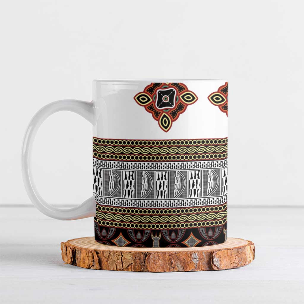 Cameroon Ndop Atoghu Inspired Ceramic Mug