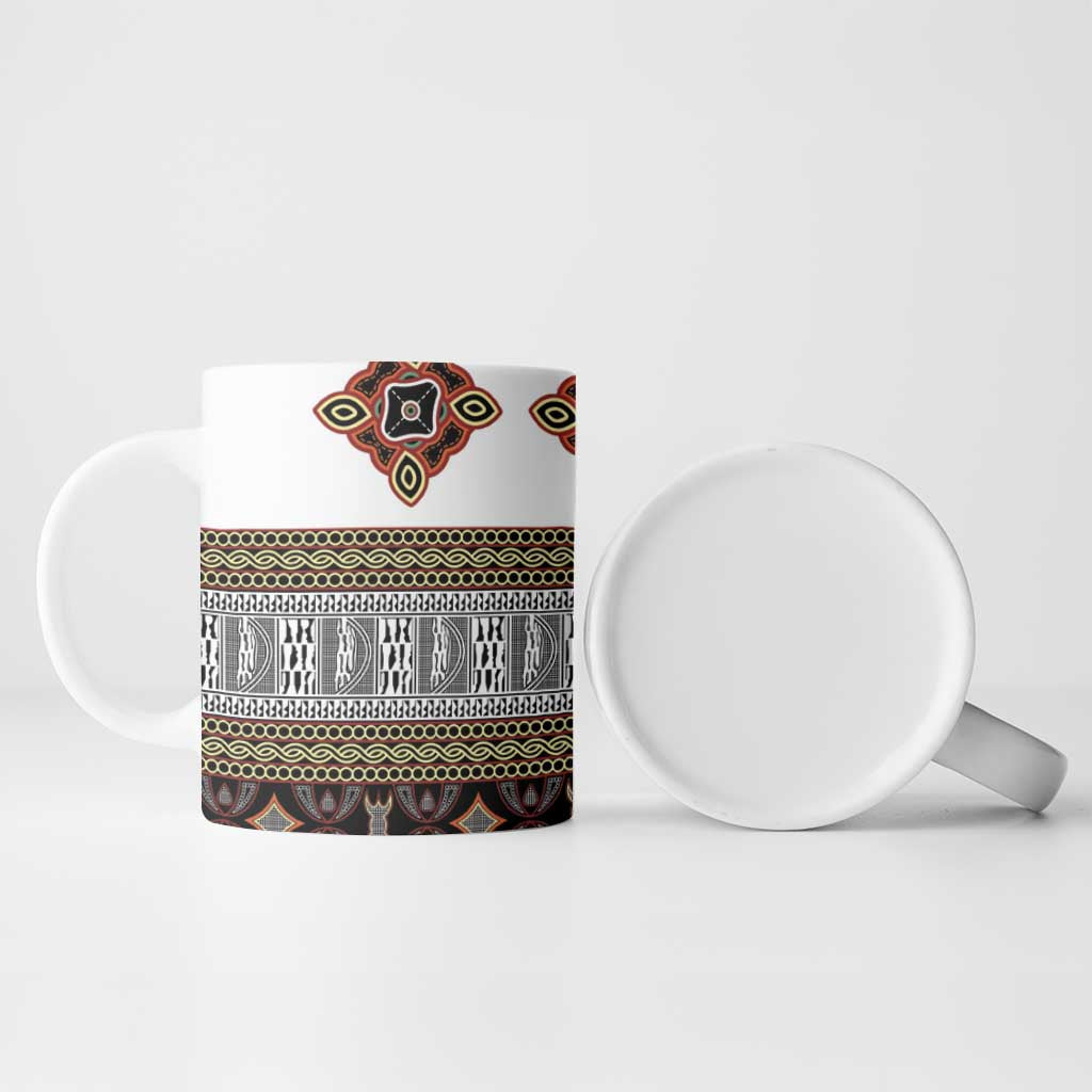 Cameroon Ndop Atoghu Inspired Ceramic Mug