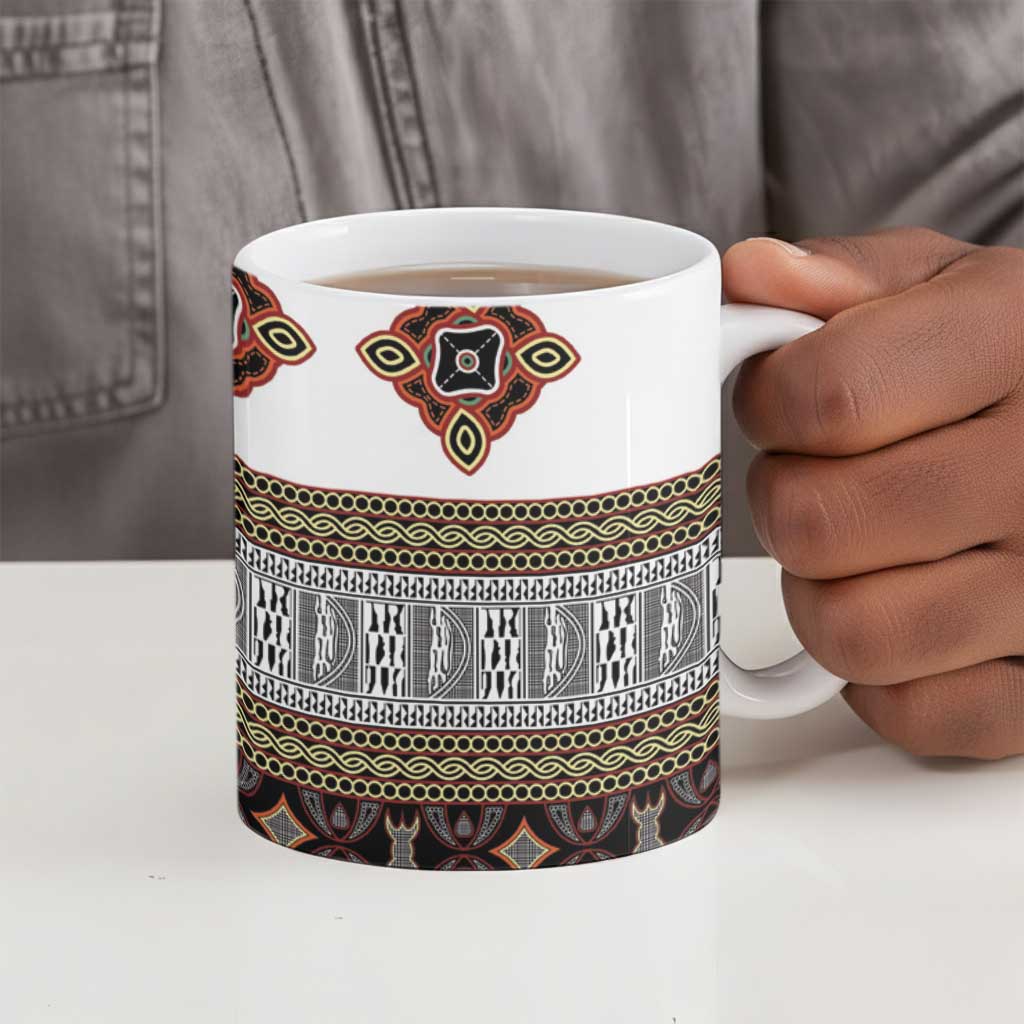 Cameroon Ndop Atoghu Inspired Ceramic Mug