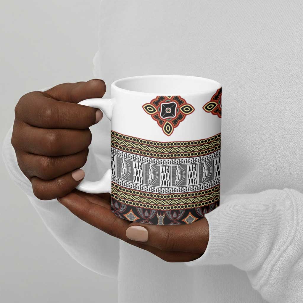 Cameroon Ndop Atoghu Inspired Ceramic Mug