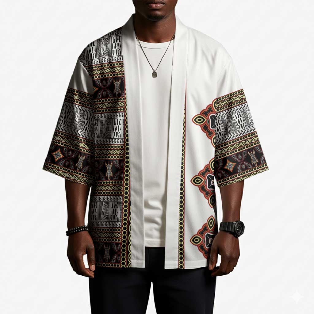 Cameroon Ndop Atoghu Inspired Kimono