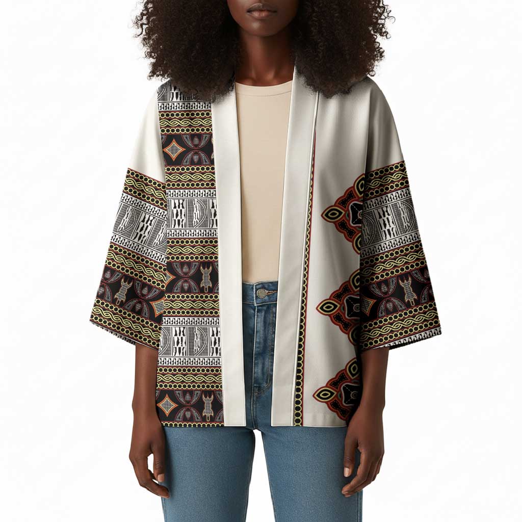 Cameroon Ndop Atoghu Inspired Kimono