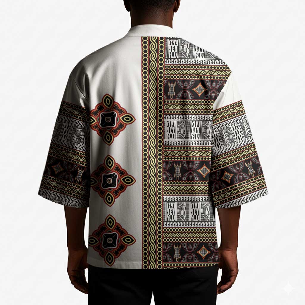 Cameroon Ndop Atoghu Inspired Kimono