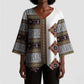 Cameroon Ndop Atoghu Inspired Kimono Sleeve Blouse
