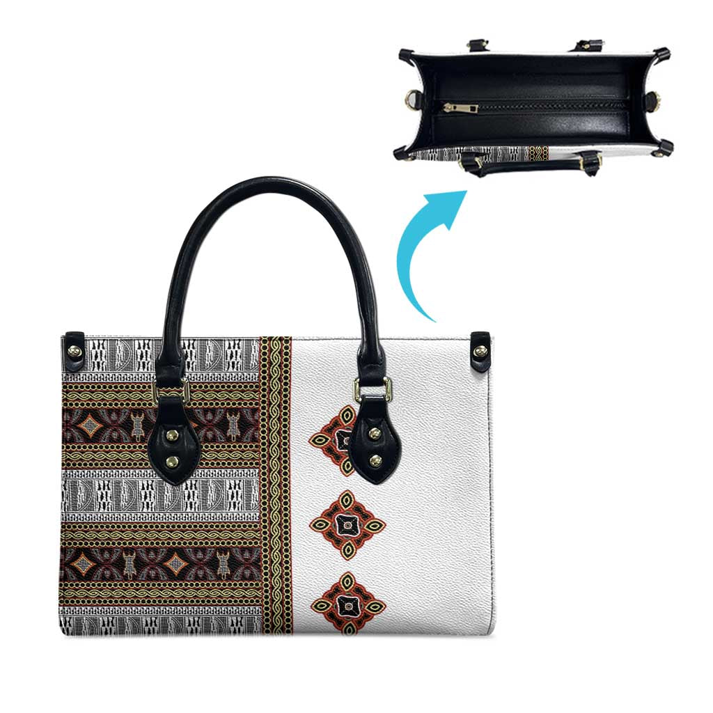 Cameroon Ndop Atoghu Inspired Leather Bag