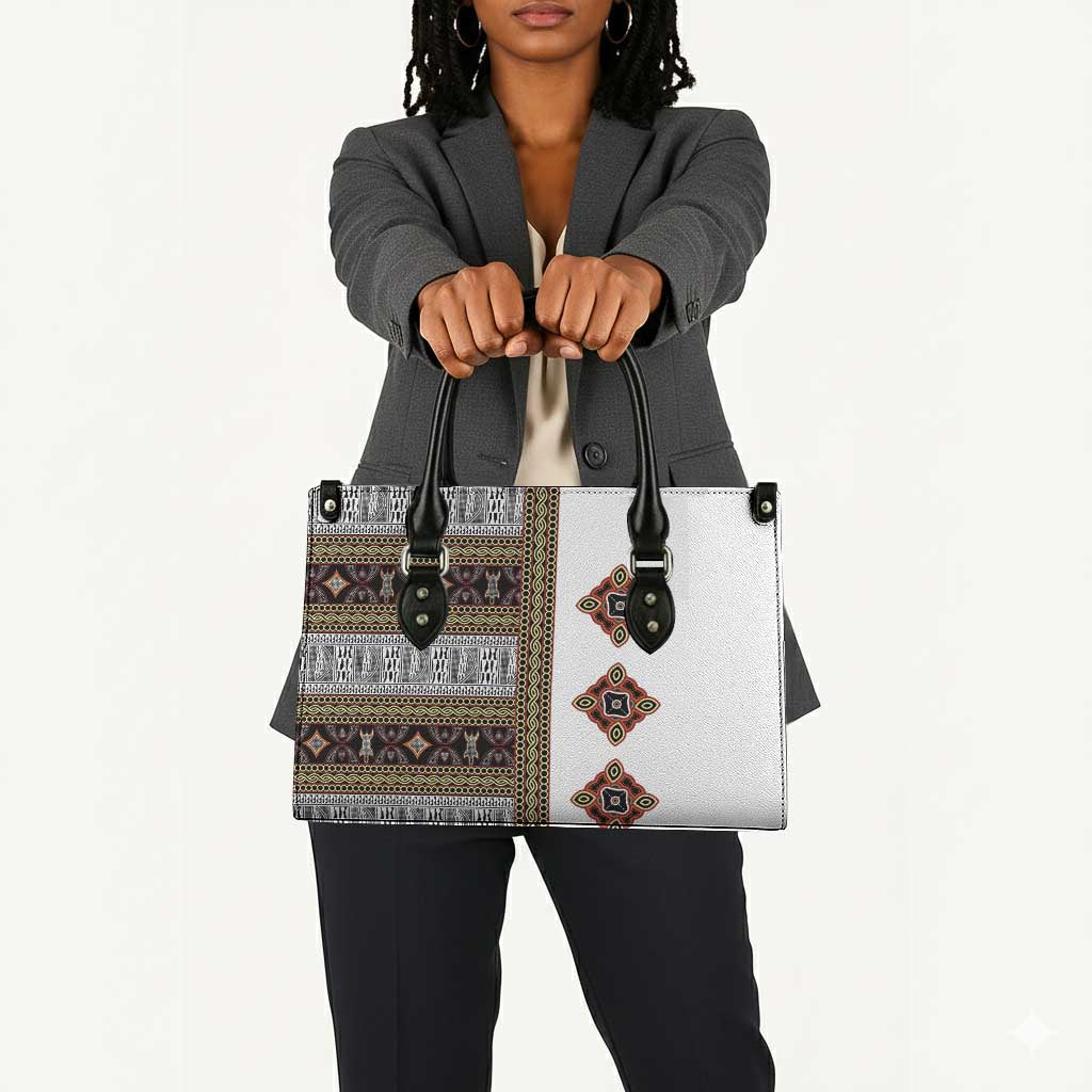 Cameroon Ndop Atoghu Inspired Leather Bag