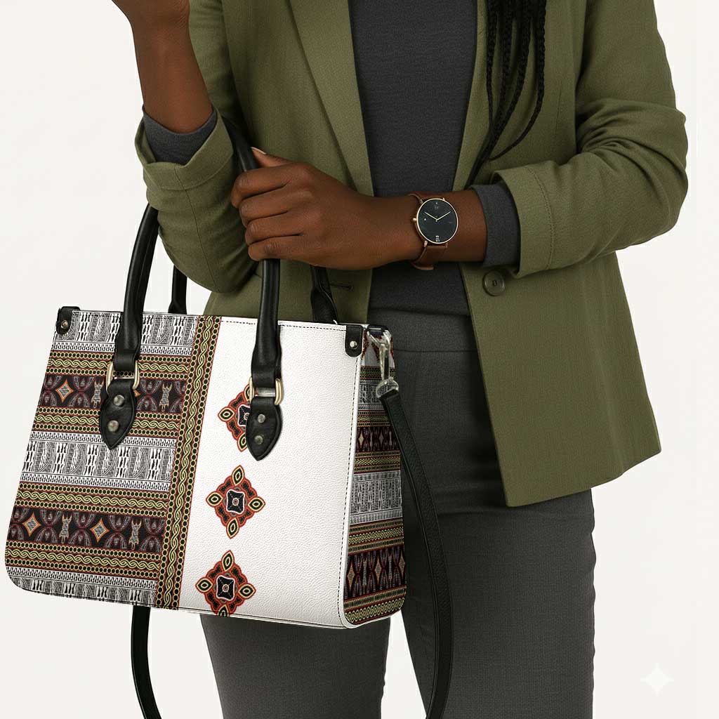 Cameroon Ndop Atoghu Inspired Leather Bag