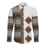 Cameroon Ndop Atoghu Inspired Long Sleeve Button Shirt