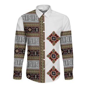 Cameroon Ndop Atoghu Inspired Long Sleeve Button Shirt