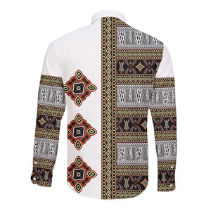 Cameroon Ndop Atoghu Inspired Long Sleeve Button Shirt