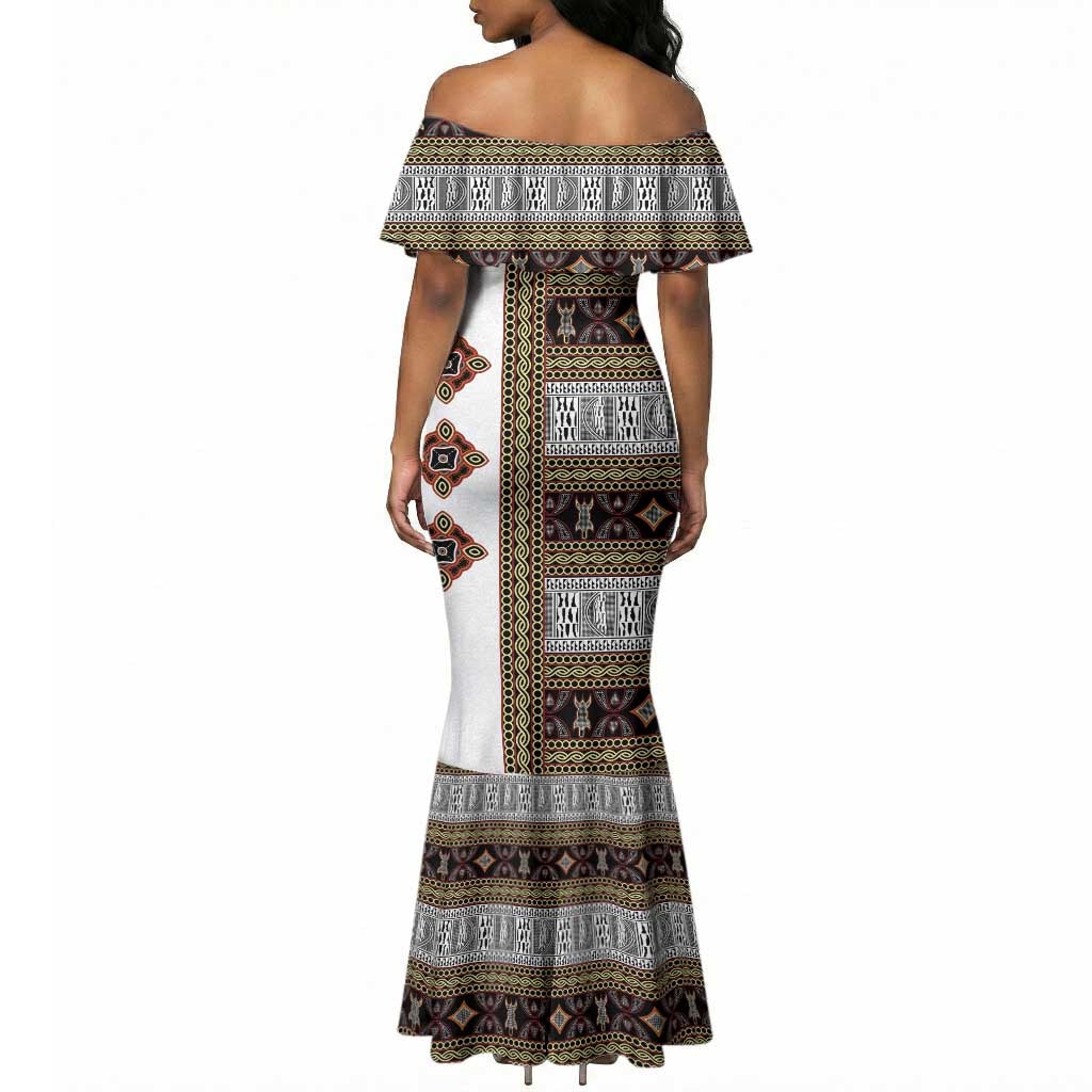 Cameroon Ndop Atoghu Inspired Mermaid Dress