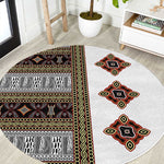 Cameroon Ndop Atoghu Inspired Round Carpet