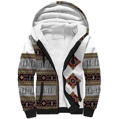 Cameroon Ndop Atoghu Inspired Sherpa Hoodie