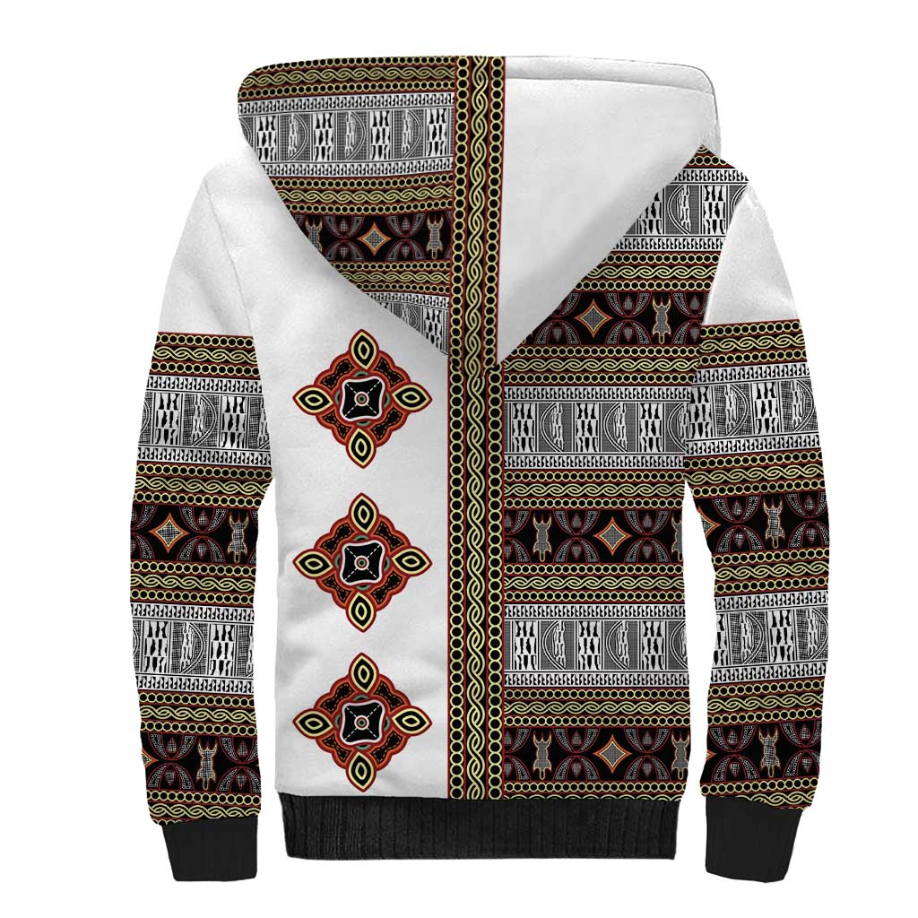 Cameroon Ndop Atoghu Inspired Sherpa Hoodie